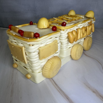Syrové hasičské auto - syrová torta Syrové hasičské auto - syrová torta
