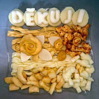 Sýrový talíř ĎAKUJEM/ DĚKUJI 600g Sýrový talíř ĎAKUJEM/ DĚKUJI 600g